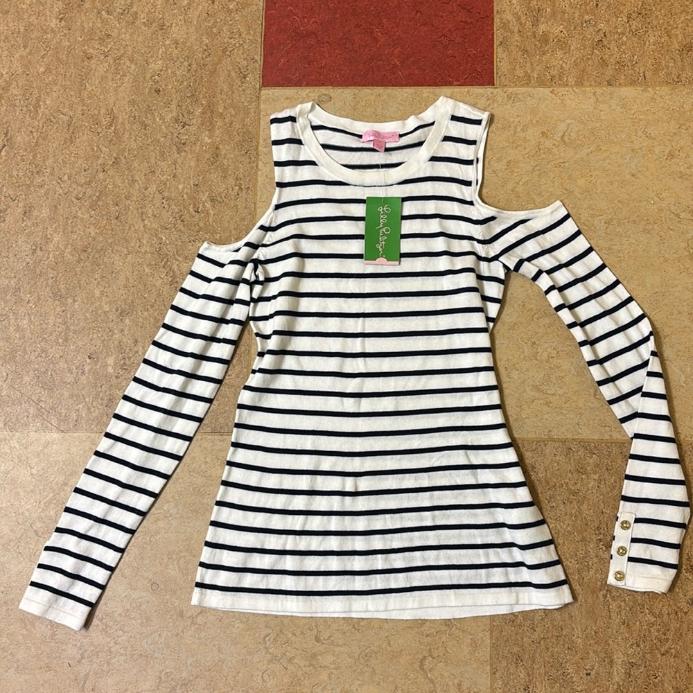 NWT Lilly Pulitzer shoulder cutout top